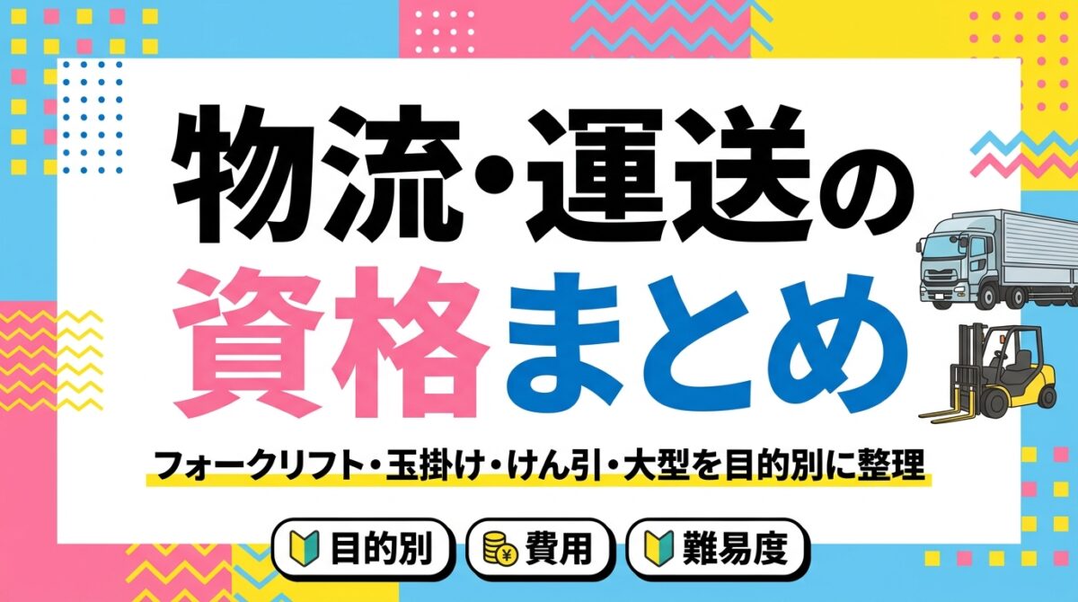 物流・運送の資格まとめ